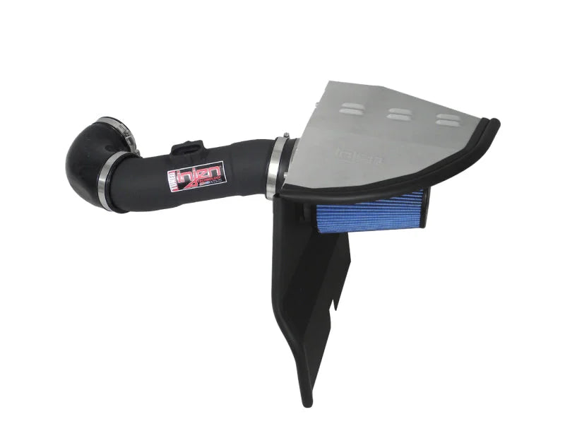 Injen 10 Camaro 3.6L V6 Wrinkle Black Power-Flow Short Ram Air Intake System - Side View