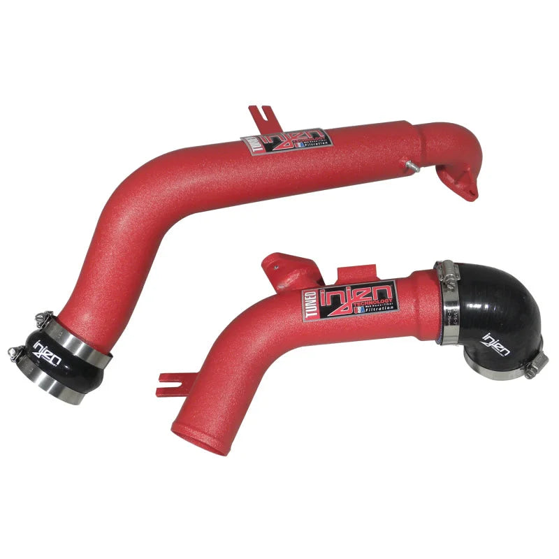 Injen 11-14 Nissan Juke 1.6L Nismo Turbo Upper Intercooler Piping Kit - Wrinkle Red - Side View