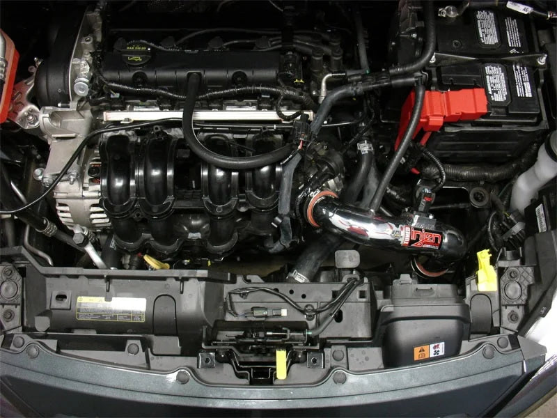 Injen 11-15 Ford Fiesta 1.6L 4Cyl Non-Turbo Polished Cold Air Intake - Detail View
