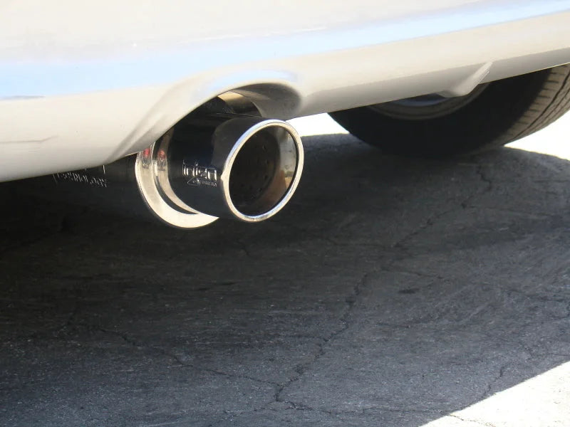 Injen 11-16 Scion tC 60mm 304SS Axle-Back Exhaust w/Rolled Lip - Side View