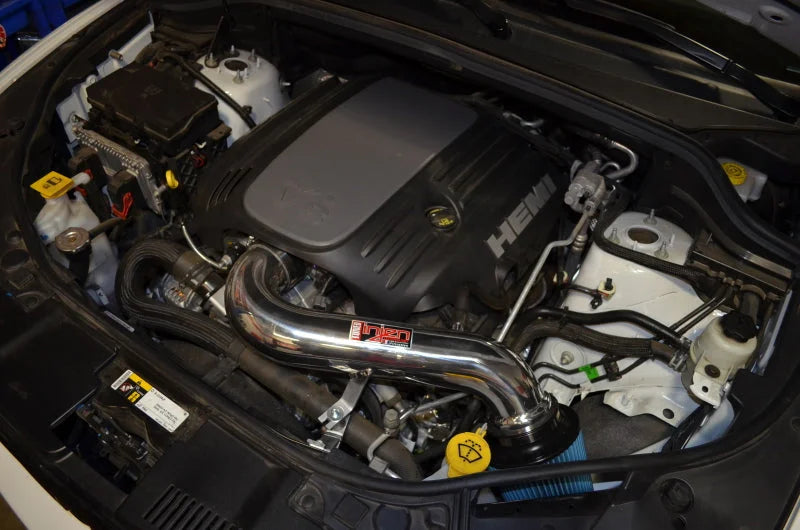 Injen 11-17  Dodge Durango R/T 5.7L V8 Polished Power-Flow Air Intake System - Detail View