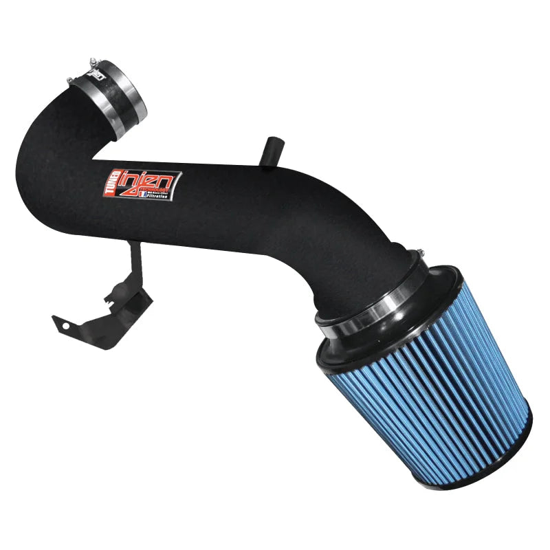 Injen 11-17 Dodge Durango R/T 5.7L V8 Wrinkle Black Power-Flow Air Intake System - Side View