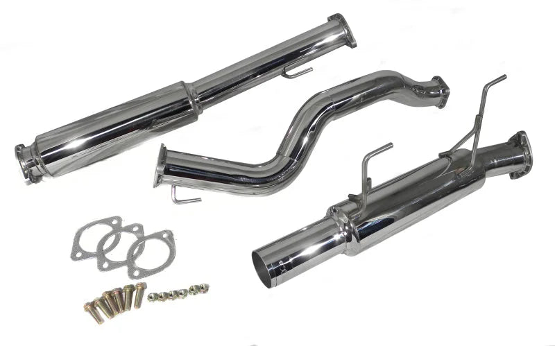 Injen 11-17 Nissan Juke 1.6L 4cyl Turbo FWD ONLY (incl Nismo) SS Cat-Back Exhaust - Side View
