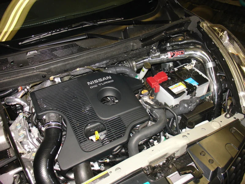 Injen 11-17 Nissan Juke 1.6L Turbo CVT (incl Nismo) Polished Short Ram Intake - Detail View