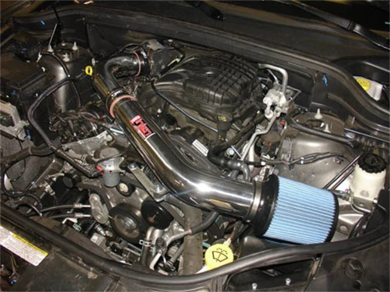 Injen 11 Dodge Durango 3.6L V6 Polished Power-Flow Short Ram Intake w/ MR Tech & Nano Filter - Side View
