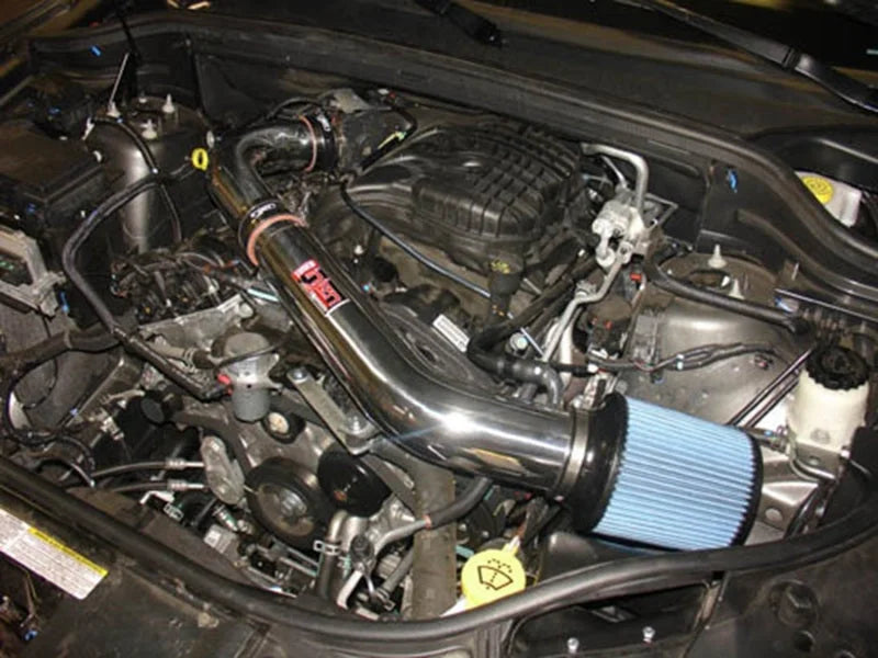 Injen 11 Dodge Durango 3.6L V6 Wrinkle Black Power-Flow Short Ram Intake w/ MR Tech & Nano Filter - Detail View