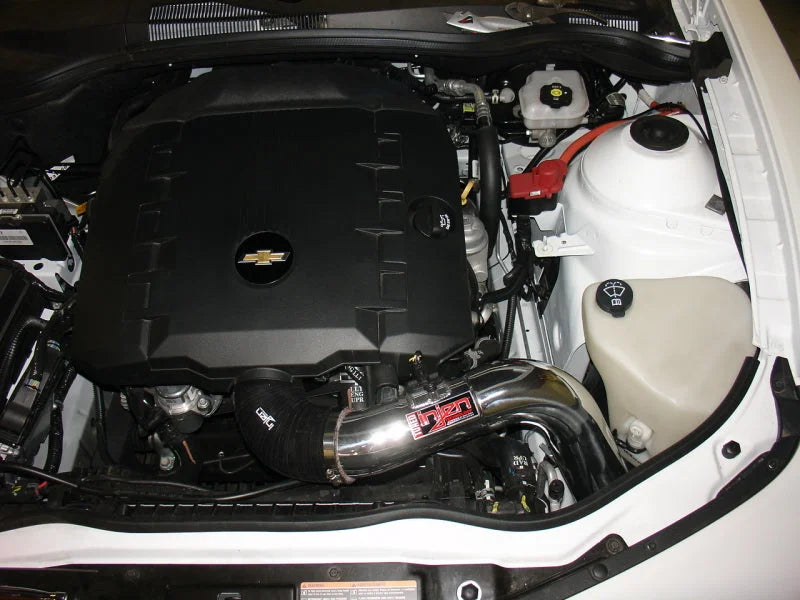 Injen 12-14 Chevy Camaro CAI 3.6L V6 Polished Cold Air Intake System w/ MR Tech and Air Fusion - Detail View