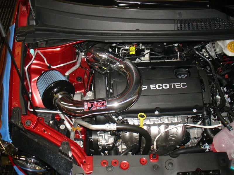 Injen 12-18 Chevrolet Sonic 1.8L 4cyl Black Short Ram Cold Air Intake w/ MR Technology - Detail View