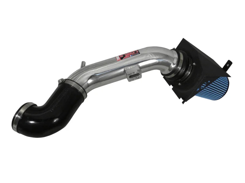 Injen 12 Ford F-150 V8 5.0L Polished 4in Power Flow Intake w/ MR Tech/Enc Air Box w/ Front Air Inlet - Side View