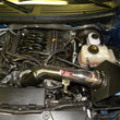 Load image into Gallery viewer, Injen 12 Ford F-150 V8 5.0L Wrinkle Black 4in Power Flow Intake w/ MR Tech/Enc Box w/ Front Inlet - Detail View