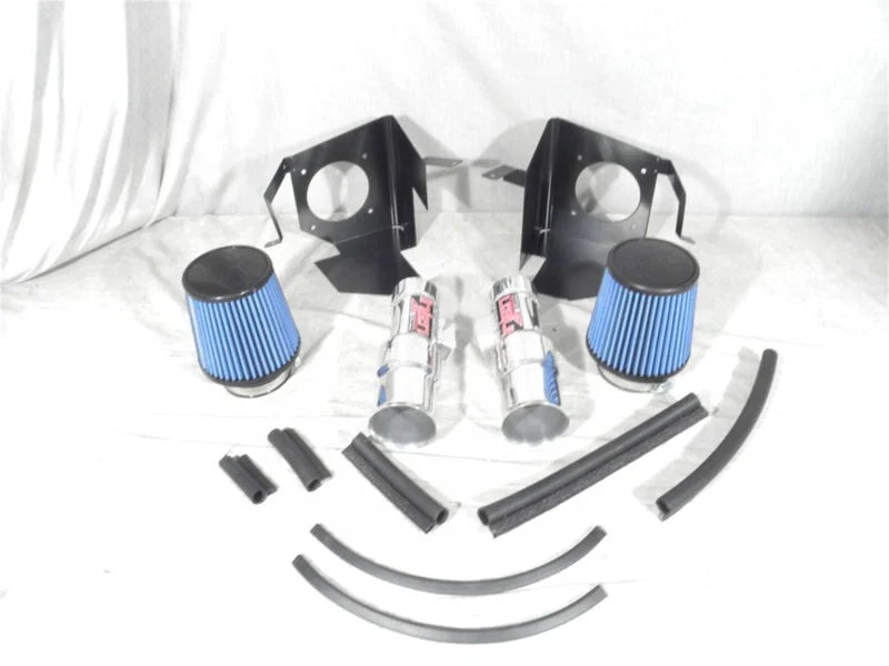 Injen 12 Infiniti G25 2.5L V6 Dual Black Short Ram Intake w/ MR Technology - Side View