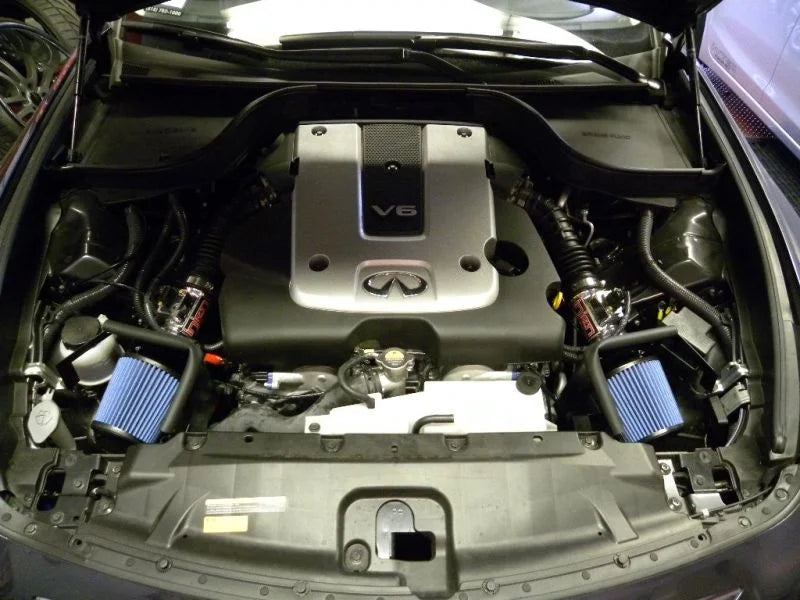 Injen 12 Infiniti G25 2.5L V6 Dual Polished Short Ram Intake w/ MR Technology - Detail View