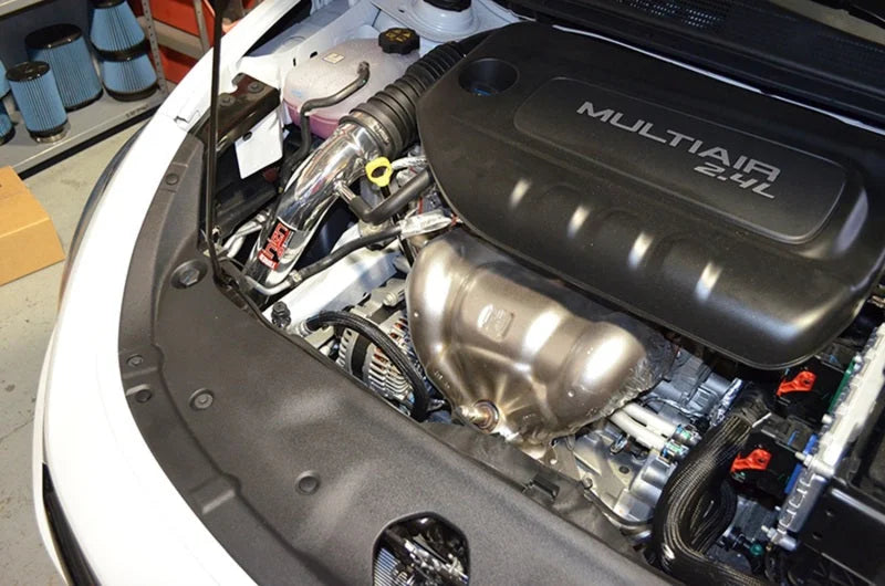 Injen 13-14 Dodge Dart 2.4L Tiger Shark 4 Cyl Black Cold Air Intake w/ MR Tech - Detail View