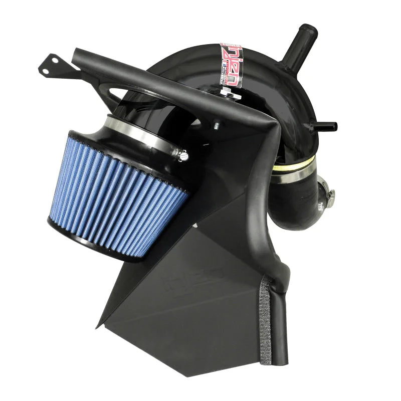 Injen 13-14 Hyundai Genesis Coupe 2.0L 4cyl Turbo GDI Black Short Ram Intake w/ Heat Shield - Side View