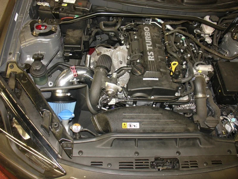 Injen 13-14 Hyundai Genesis Coupe 2.0L 4cyl Turbo GDI Black Short Ram Intake w/ Heat Shield - Installation View