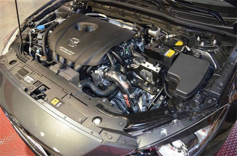 Injen 13-18 Mazda 3 2.0L 4Cyl AT Polished Cold Air Intake with MR Tech - Installation View