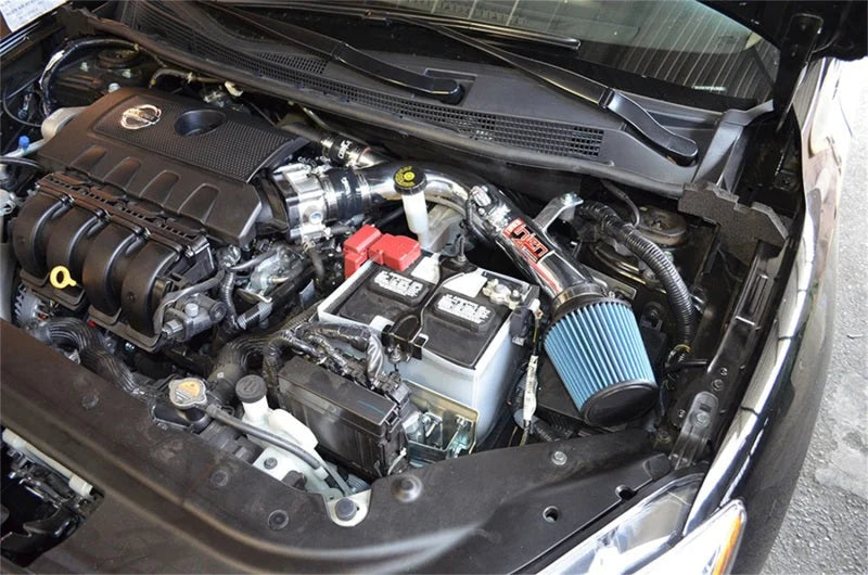 Injen 13-19 Nissan Sentra 4 Cylinder 1.8L w/ MR Tech and Air Fusion Black Short Ram Intake - Detail View