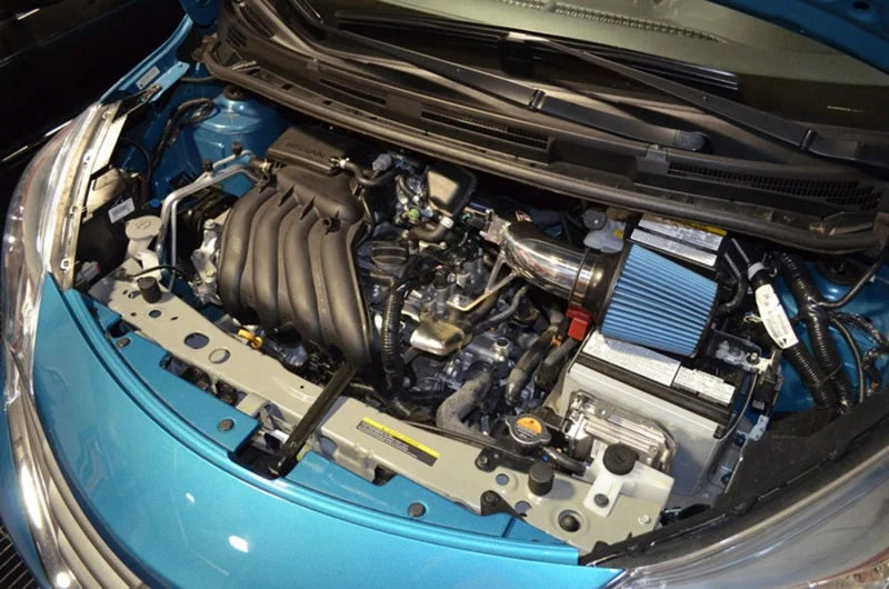 Injen 13-19 Nissan Versa Note 1.6L 4 Cyl. Black Short Ram Intake w/ MR Technology - Side View