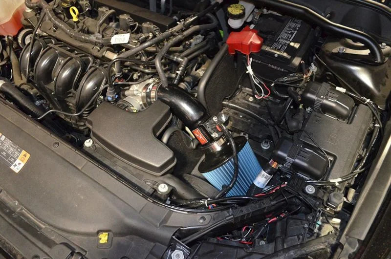 Injen 13-20 Ford Fusion 2.5L 4Cyl Black Tuned Short Ram Intake with MR Tech and Heat Shield - Back View
