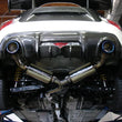 Load image into Gallery viewer, Injen 13-20 Subaru BRZ/Toyota 86 2.0L 4cyl SS CB Exhaust w/ Dual Injen Embossed Muffler - Detail View