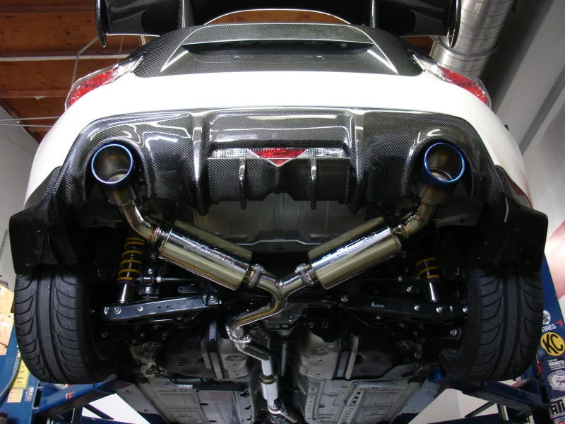 Injen 13-20 Subaru BRZ/Toyota 86 2.0L 4cyl SS CB Exhaust w/ Dual Injen Embossed Muffler - Detail View