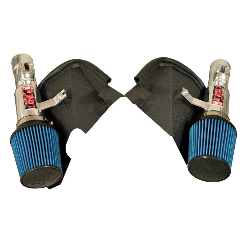 Injen 13 Infiniti FX37 3.7L V6 Twin Polished Short Ram Intake w/MR Tech - Side View