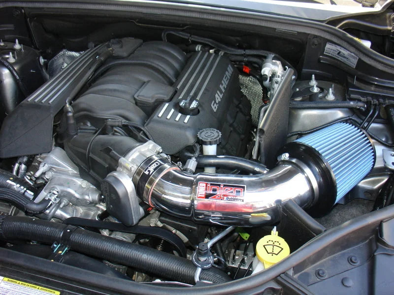 Injen 13 Jeep Grand Cherokee SRT-8 6.4L V8 Polished Short Ram Intake w/ Heat Shield - Back View