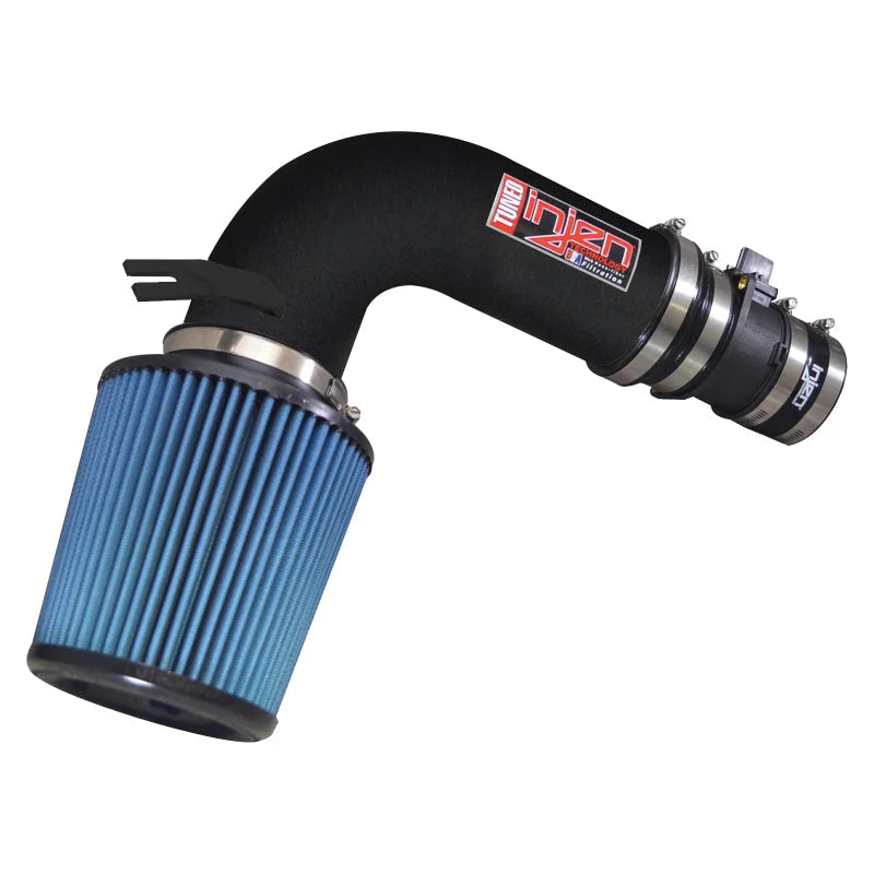 Injen 14-18 Dodge Ram 3.0L V6 Wrinkle Black Power-Flow Short Ram Intake - Main Product View