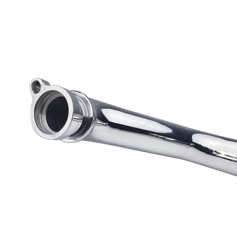 Injen 15-16 BMW M3 (F80) L6 Twin Turbo Polished Intercooler Charge Pipe w/ 1/8in Female NPT Bungs - Back View