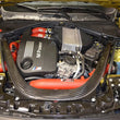 Load image into Gallery viewer, Injen 15-16 BMW M3(F80)/M4 (F82/83) 3.0L L6 Twin Turbo 2PC Aluminum Int. Charge Pipe - Wrinkle Red - Back View