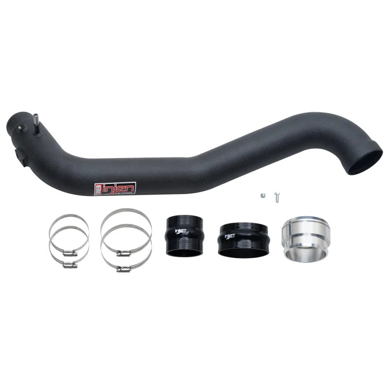 Injen 15-20 Ford F150 2.7L V6 (tt) Aluminum Intercooler Piping Kit - Wrinkle Black - Installation View