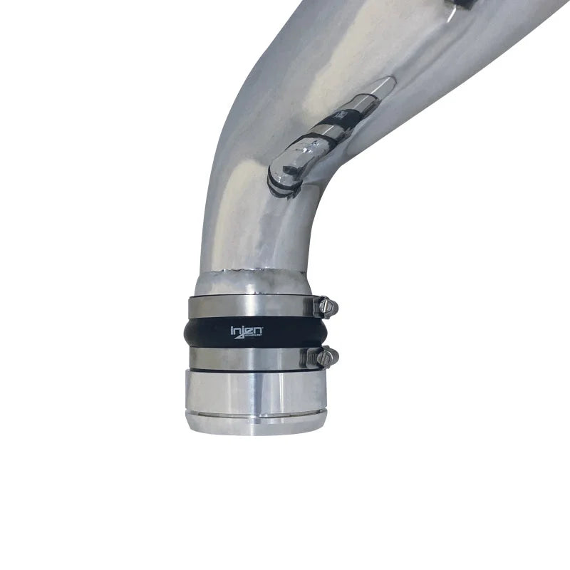 Injen 15-20 Ford F150 3.5L V6 (tt) Aluminum Intercooler Piping Kit - Polished - Back View