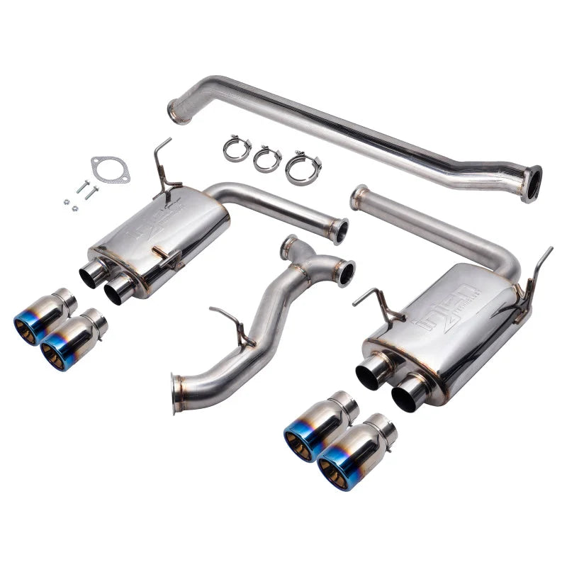 Injen 15-20 Subaru STI Cat Back Exhaust w/ Quad Titanium Tips - Installation View