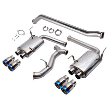 Load image into Gallery viewer, Injen 15-20 Subaru STI Cat Back Exhaust w/ Quad Titanium Tips - Installation View