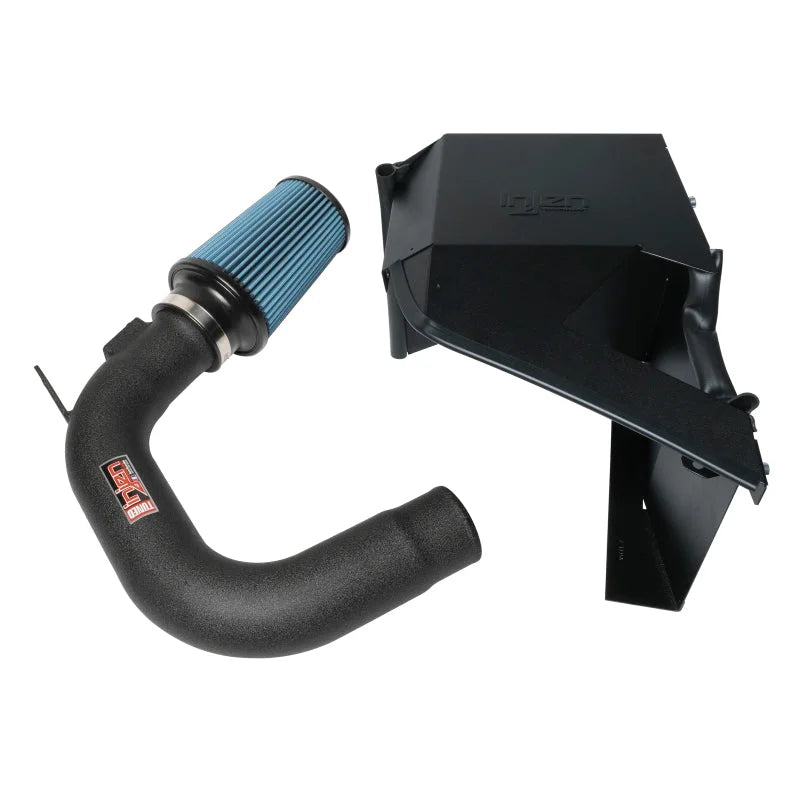 Injen 15-21 Subaru WRX 2.0L 4 Cyl. Wrinkle Black Cold Air Intake - Installation View