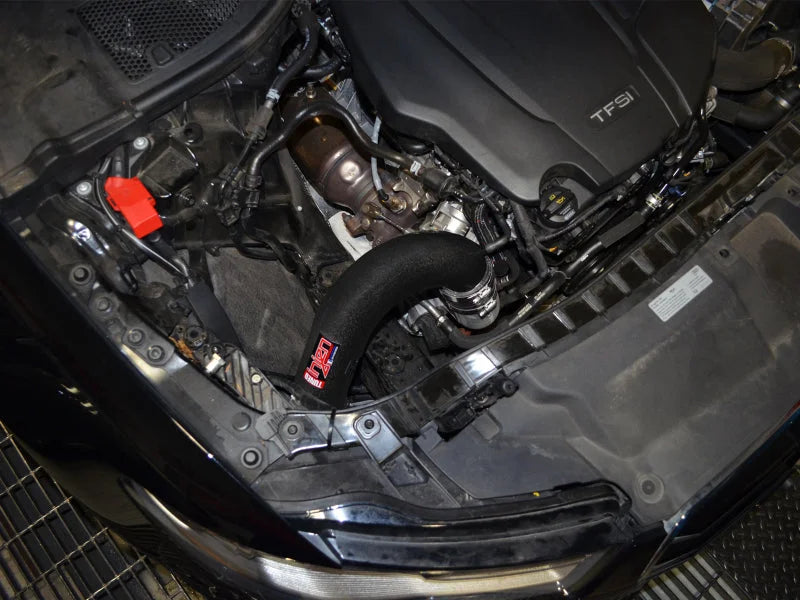 Injen 16-18 Audi A6 2.0L Turbo Wrinkle Black Cold Air Intake - Side View
