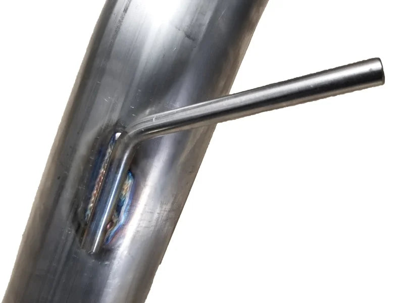 Injen 16-18 Ford Focus RS 3in Cat-Back Stainless Steel Exhaust w/ 4in Black Chrome Tips - Back View