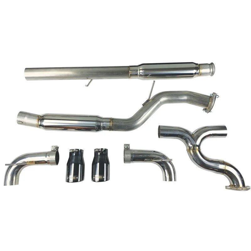 Injen 16-18 Ford Focus RS 3in Cat-Back Stainless Steel Exhaust w/ 4in Black Chrome Tips - Additional View 7