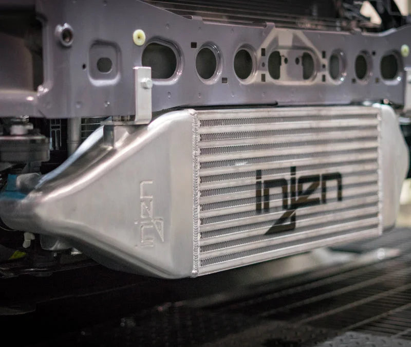 Injen 16-18 Ford Focus RS L4-2.3L Turbo Bar and Plate Front Mount Intercooler - Side View