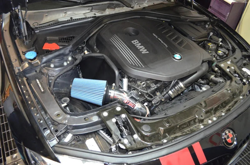 Injen 16-19 BMW 340i/340i GT 3.0L Turbo Polished Cold Air Intake - Side View