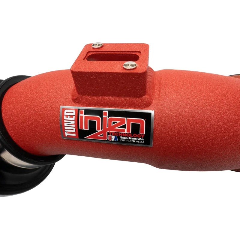 Injen 16-19 BMW M140i/M240i/340i/440i xDrive SP Short Ram Air Intake - Wrinkle Red - Back View