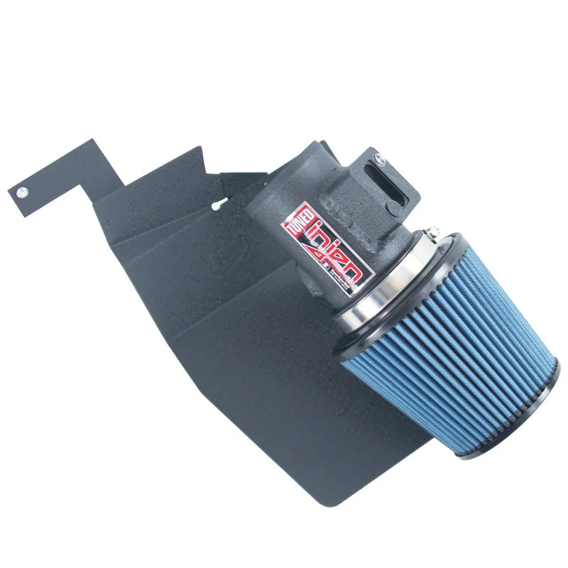 Injen 16-19 Ford Fiesta ST 1.6L Turbo 4Cyl Wrinkle Black Short Ram Intake w/MR Tech - Side View