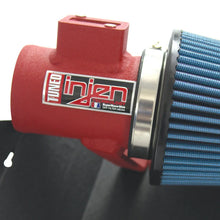 Load image into Gallery viewer, Injen 16-19 Ford Fiesta ST 1.6L Turbo 4Cyl Wrinkle Red Short Ram Intake w/MR Tech (Special order) - Installation View