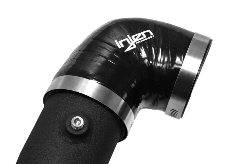Injen 16-20 Chevrolet Camaro 2.0L Turbo Wrinkle Black Intercooler Piping - Side View
