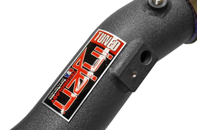 Injen 16-20 Chevrolet Camaro 2.0L Turbo Wrinkle Black Intercooler Piping - Back View