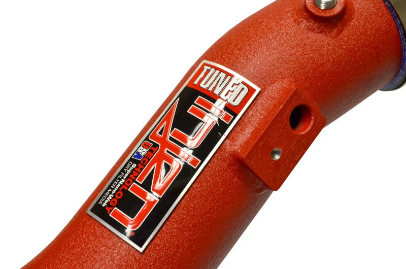 Injen 16-20 Chevrolet Camaro 2.0L Turbo Wrinkle Red Intercooler Piping - Side View