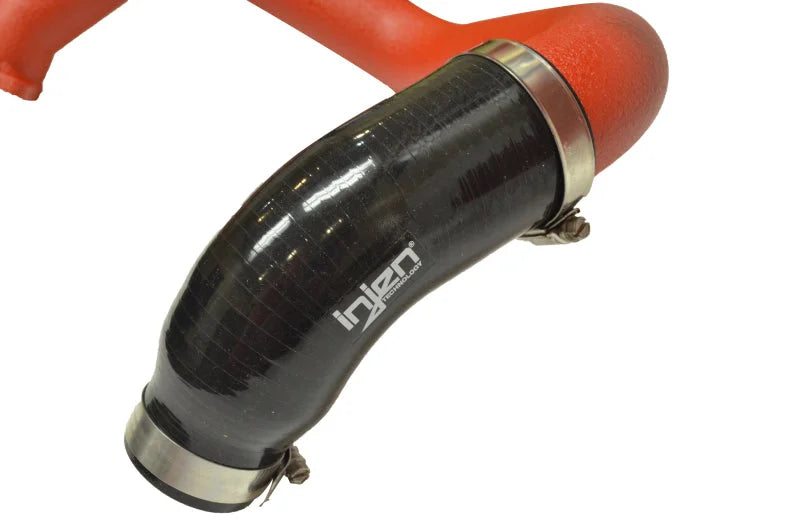 Injen 16-20 Honda Civic 1.5L Turbo Aluminum Intercooler Piping Kit - Wrinkle Red - Side View