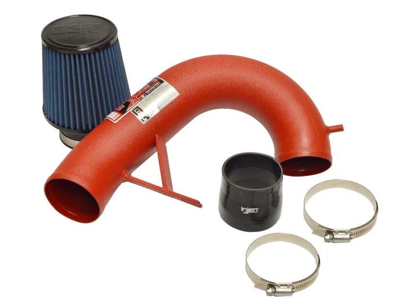 Injen 17-19 Audi A4 2.0T Wrinkle Red Short Ram Air Intake - Back View