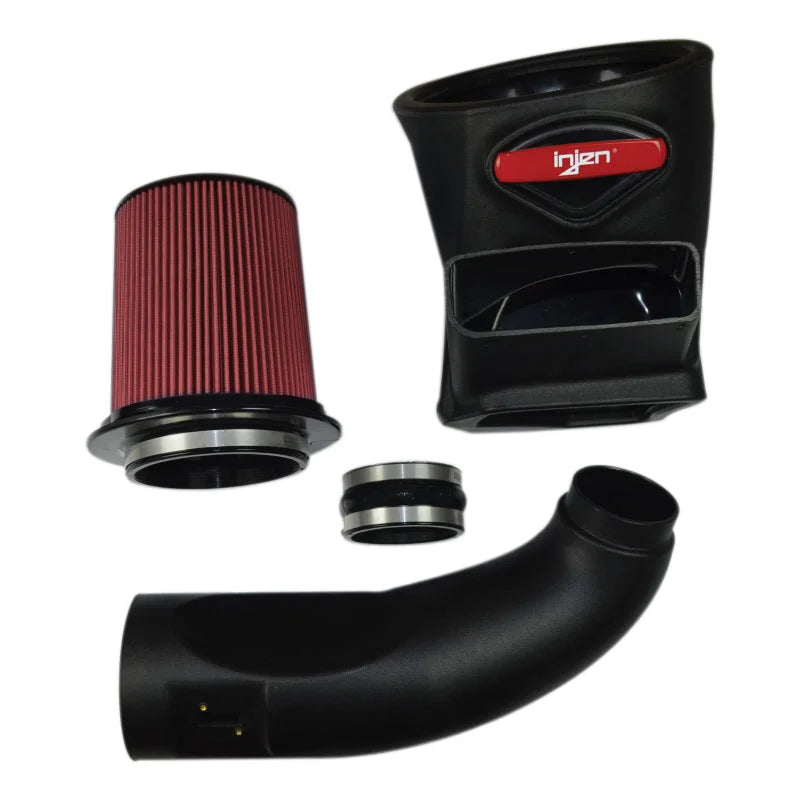 Injen 17-19 Chevy Silverado 2500/3500 Duramax L5P 6.6L Evolution Cold Air Intake (Oiled Filter) - Side View