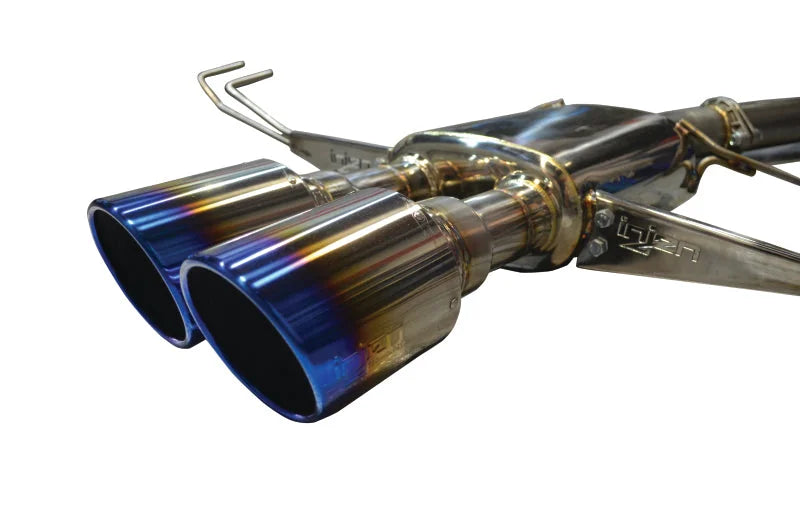 Injen 17-19 Honda Civic Type-R 3in SS Cat-Back Exhaust w/ Dual Burnt Titanium Tips - Installation View